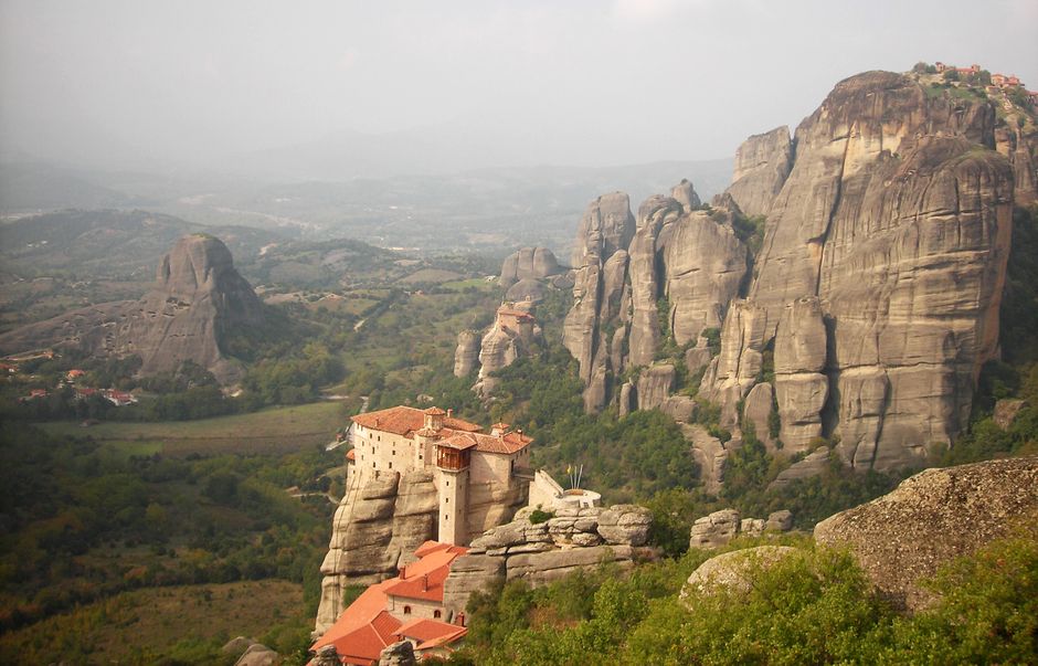 The majestic Meteora monasteries perched atop towering rock pillars - authentic cultural tours greece The majestic Meteora monasteries perched atop towering rock pillars - authentic cultural tours greece