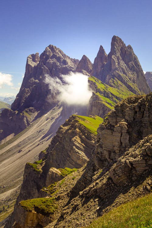 Бесплатное стоковое фото с Альпы, вертикальный выстрел, вершина