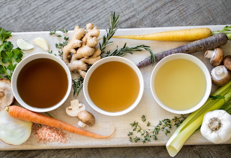 Overhead Shot Of Food Ingredients 