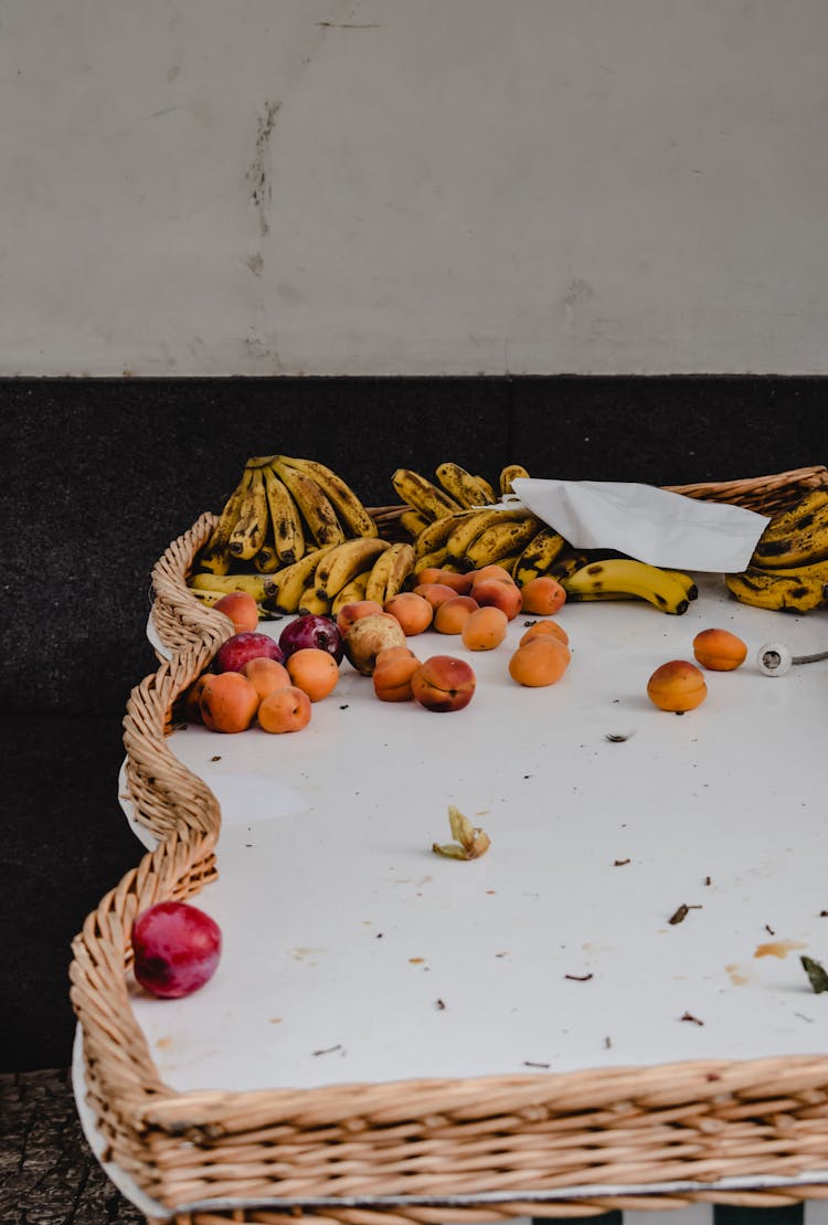 Rotten Fruits On A Basket