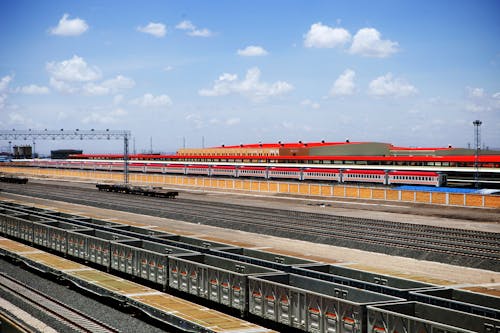 Railway Tracks and Train