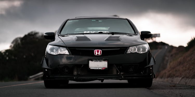 A Black Honda Civic Car