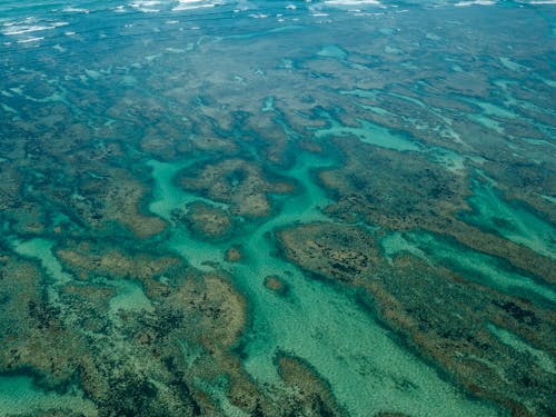 Бесплатное стоковое фото с Аэрофотосъемка, бирюзовый, море