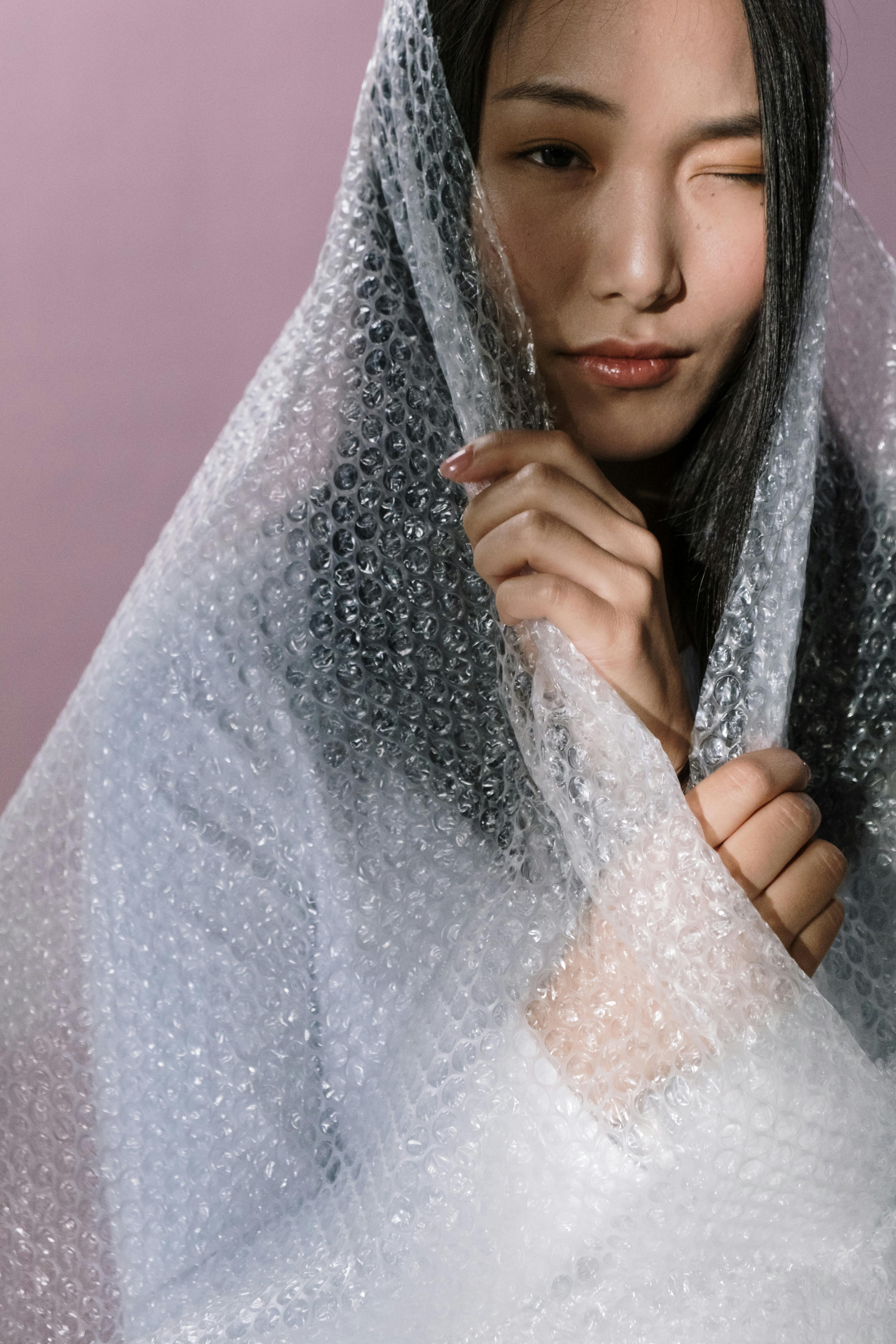 A Woman with Bubble Wrap · Free Stock Photo