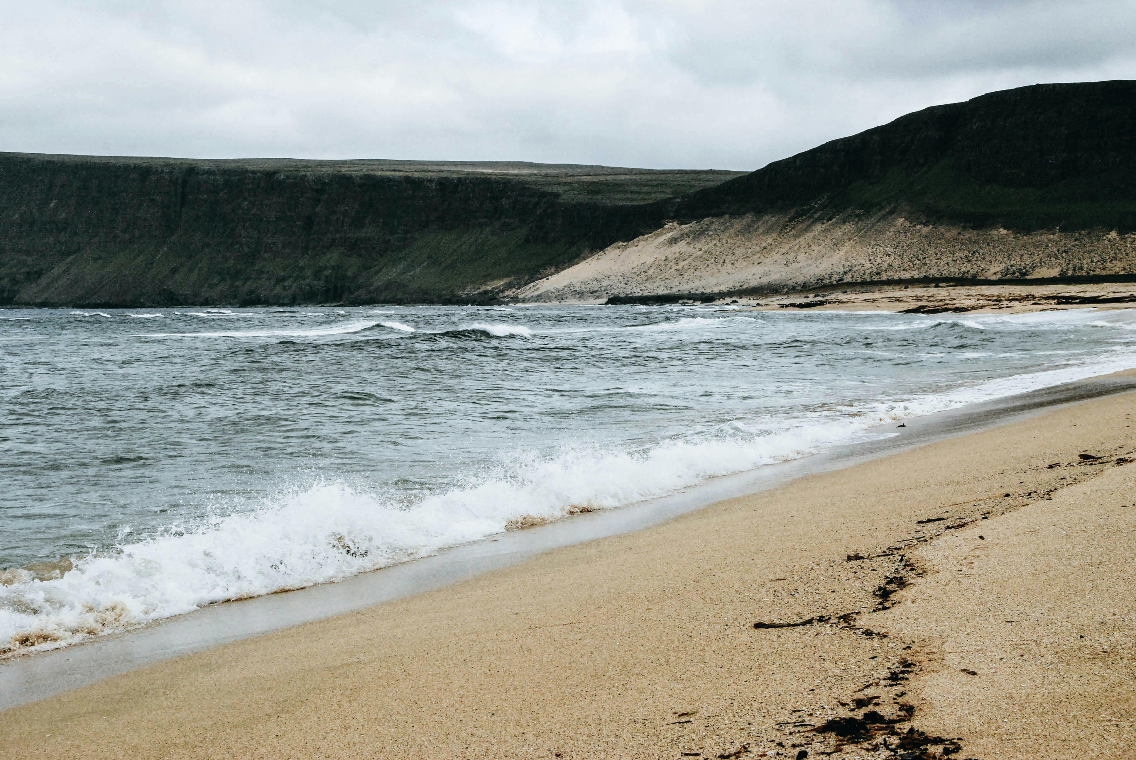 Free stock photo of beach, Black Beach, black sand