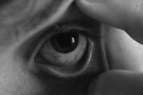 
A Close-Up Shot of a Person's Eye