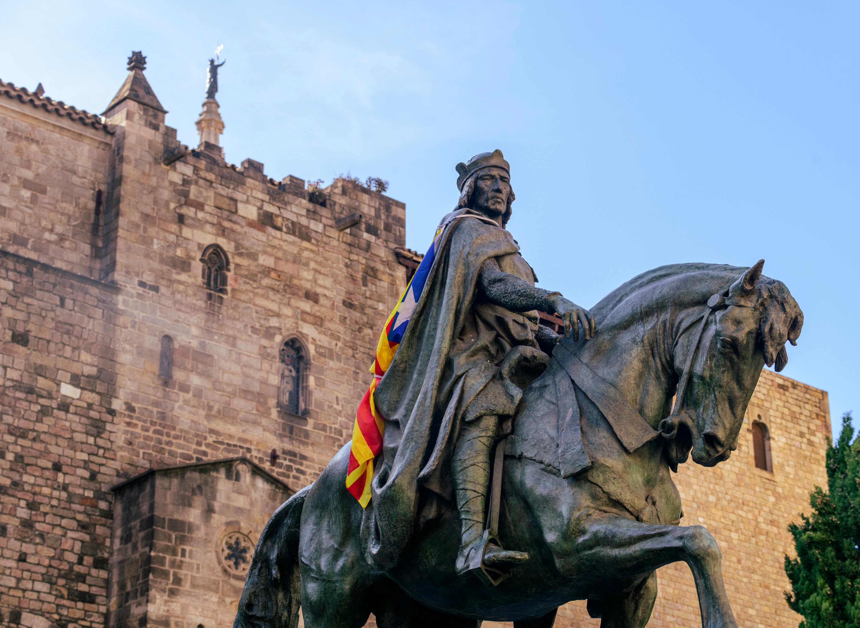 statue of a man riding a horse