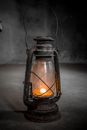 Black and Brown Lantern on Table