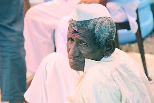 Free Close-Up Shot of an Elderly Man Stock Photo