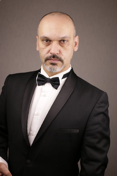 A Man in Black Suit