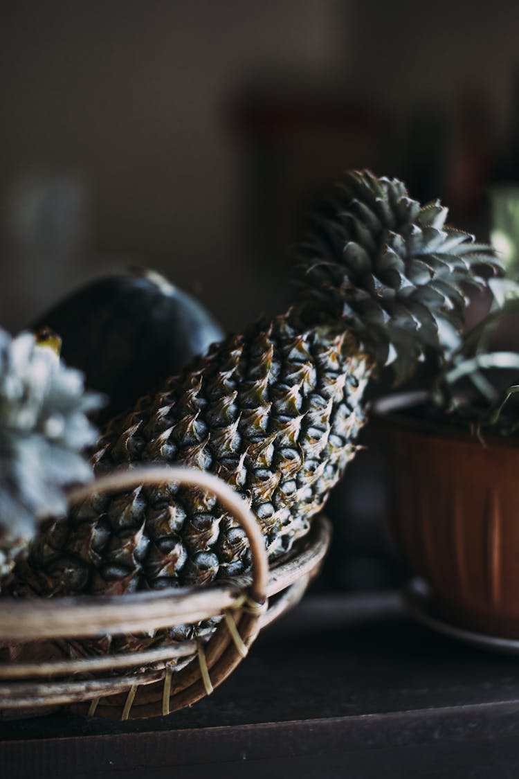 A Pineapple In A Basket 