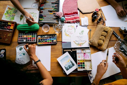 People in an Art Workshop