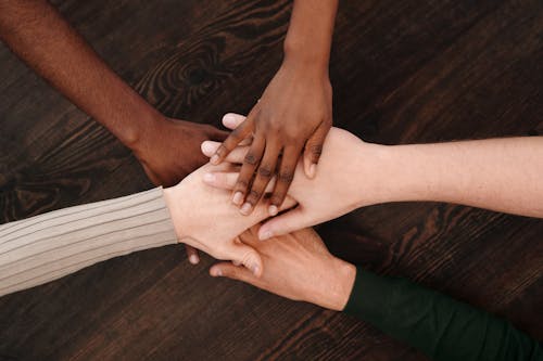 Close-Up Shot of Hands 