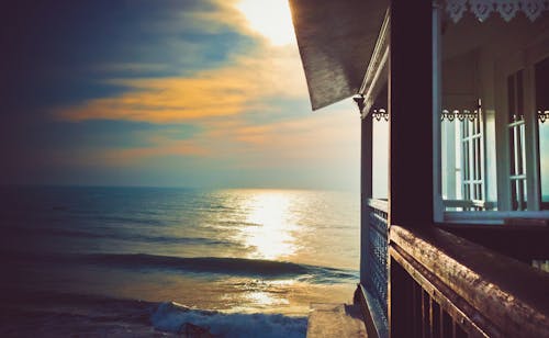 Free stock photo of balcony, blue sky, dramatic sky