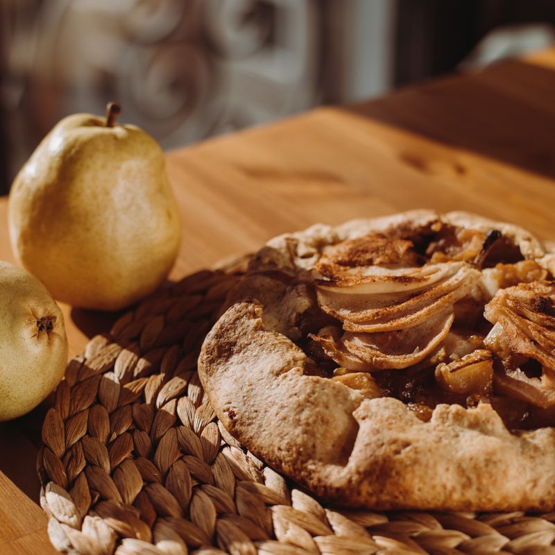 Cardamom Pear Upside-Down Cake
