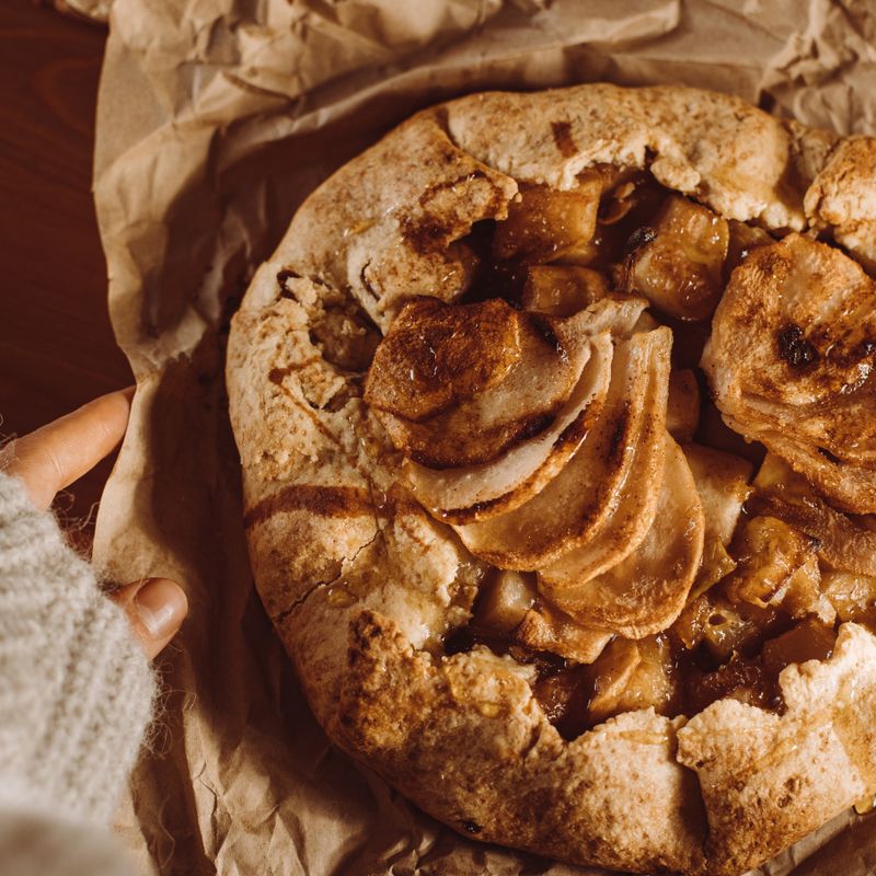 Peach Galette with Flaky Pie Crust