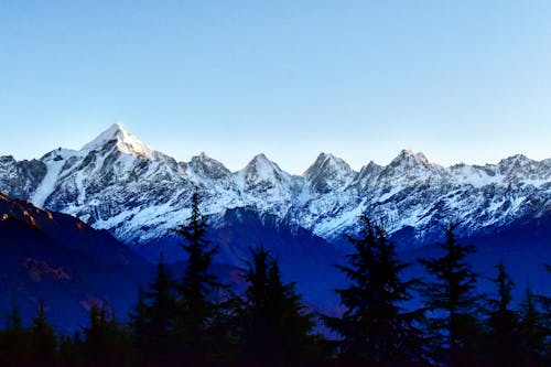 喜馬拉雅山, 白雪皚皚的山 的 免费素材图片