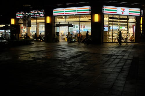 A Convenience Store During Night Time