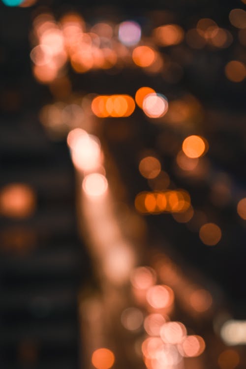 Immagine gratuita di bokeh, effetti di luce, notte