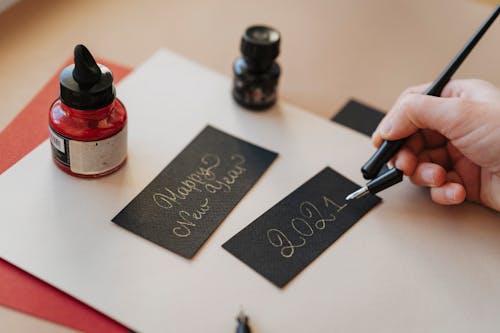 Photos gratuites de 2021, calligraphie, cartes