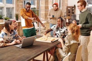 Multiracial Group of People in a Room