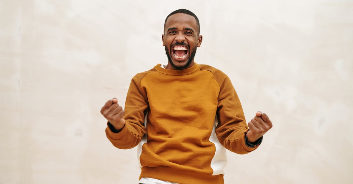 Portrait of an Ecstatic Man · Free Stock Photo