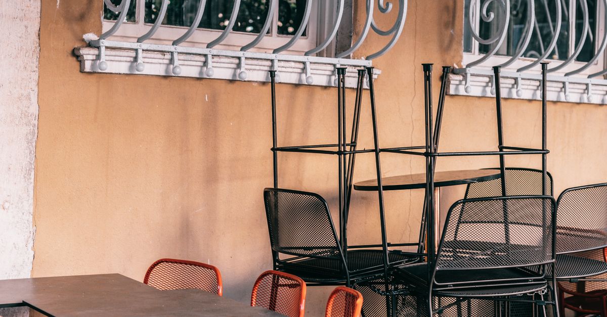 Cafe Metal Street cafe with metal tables and chairs · Free Stock Photo