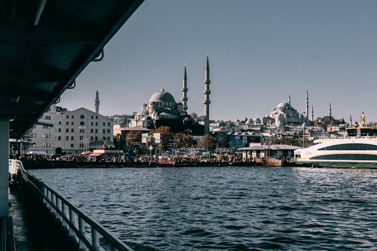 Embankment With Sea And Ancient Mosque