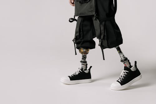 
A Person with Prosthetic Legs 