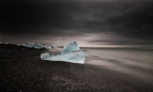 bezplatná Základová fotografie zdarma na téma horizont, ledovce, moře Základová fotografie