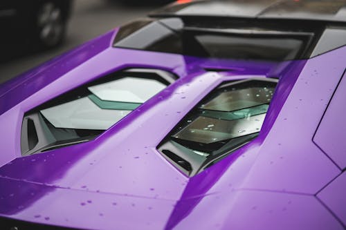 The Engine Vent of a Lamborghini Aventador