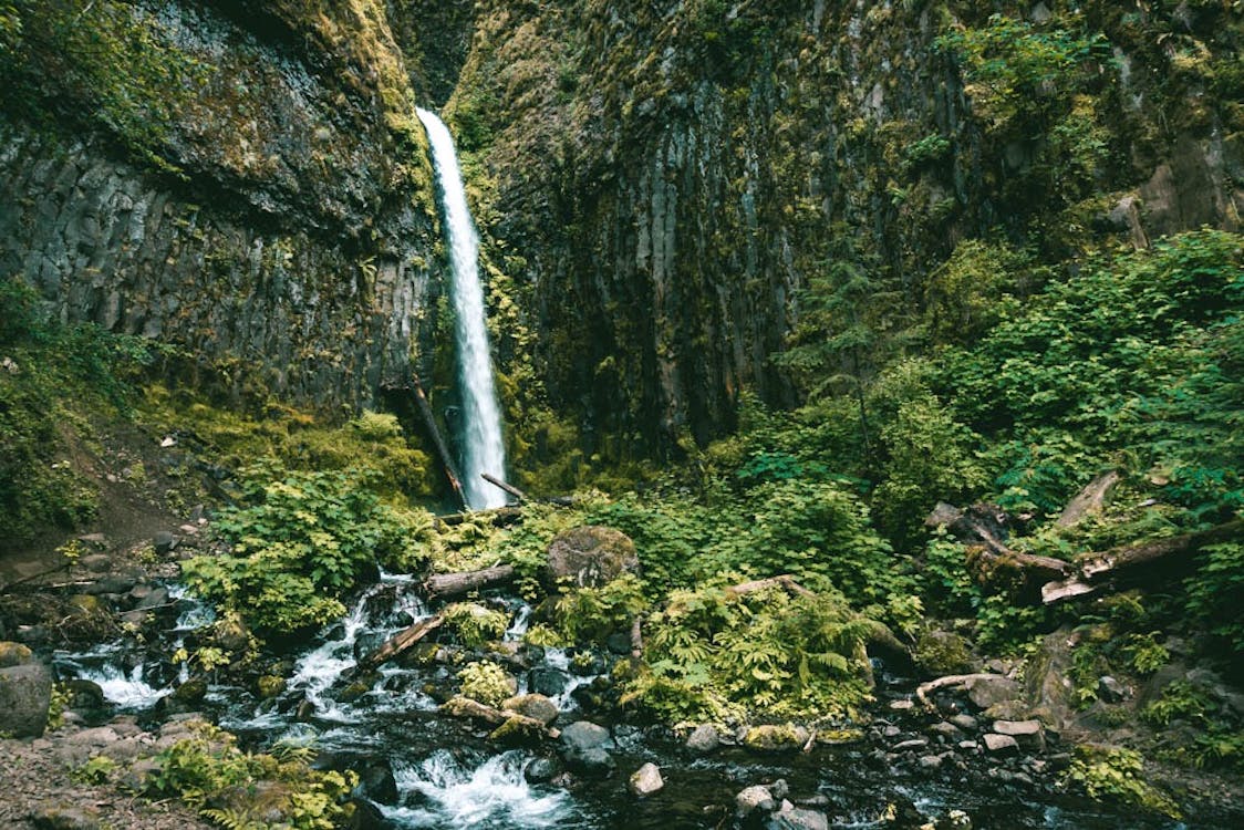 Scenic View of the Waterfalls