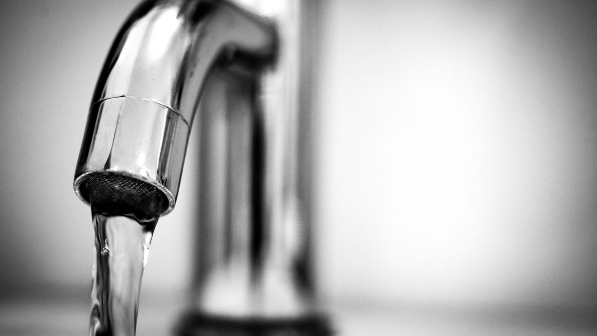 Is Texas tap water safe by city stainless steel faucet showing water flow