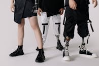 Woman in Black Blazer and White Dress Pants