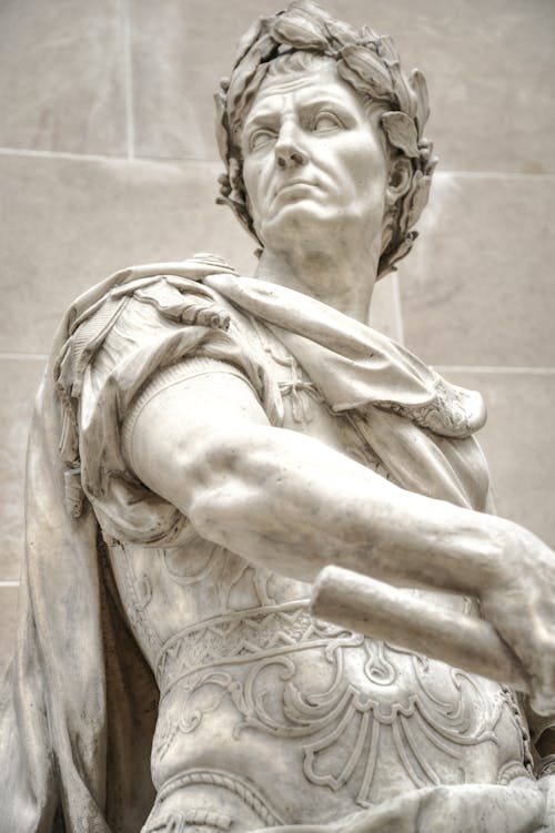 Free Julius Caesar Marble Statue Stock Photo