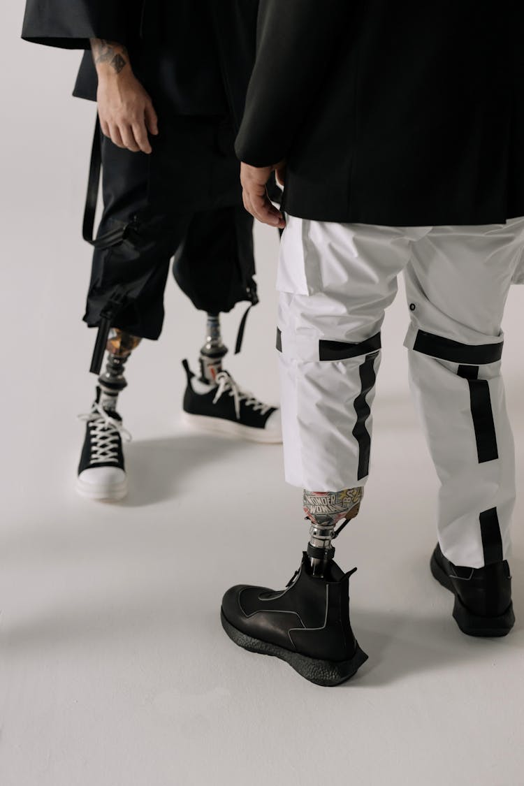 Person Wearing Prosthetic Legs