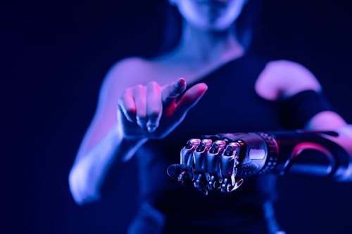 Free Woman With Bionic Arm Stock Photo