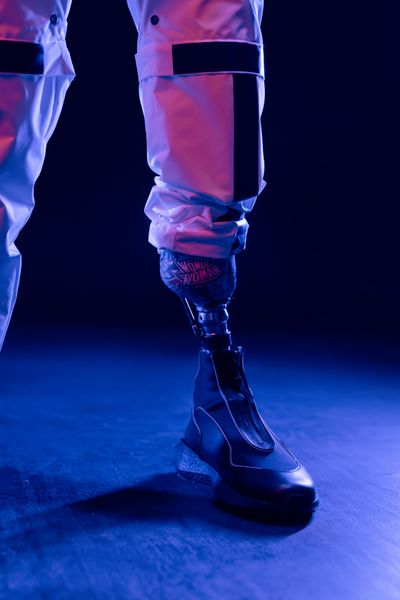 Carbon fiber prosthetic foot component
