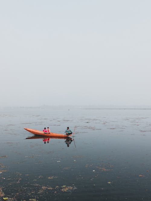 Základová fotografie zdarma na téma člun, jezero, lidé