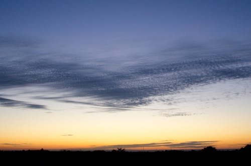 地平線, 夕方, 夕日の無料の写真素材
