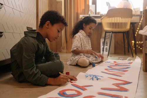 Kids Painting Banner for Daddy