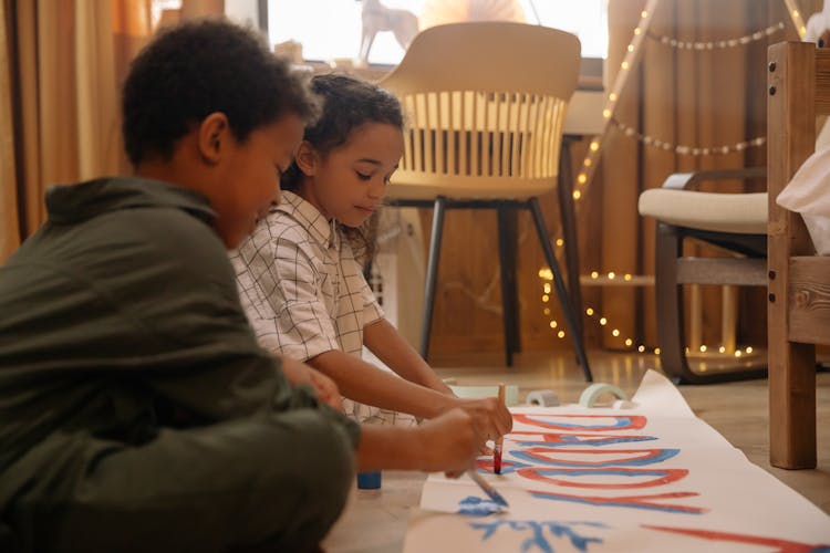 Kids Painting Banner For Daddy