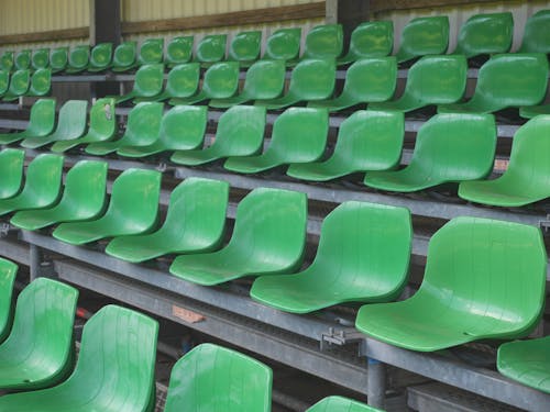 Free stock photo of green, seats, soccer Stock Photo