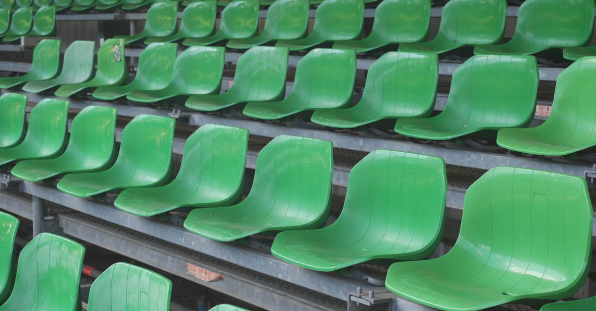 Free stock photo of football, green, seats