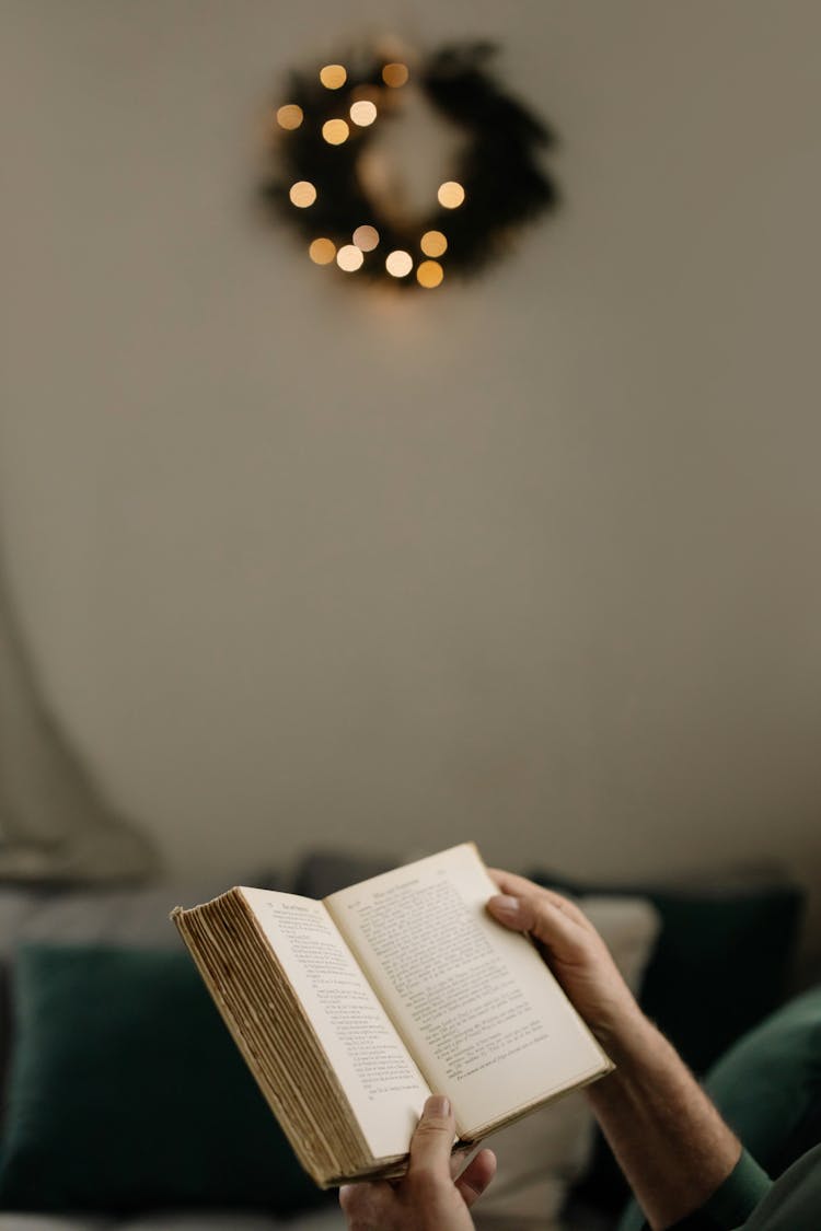 Person Holding A Book 