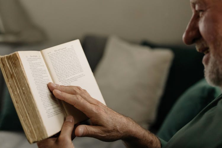 Man Reading A Book