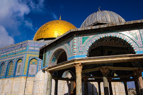 Ingyenes stockfotó a szikla kupolája, al-aqsa mecset, alacsony szögű felvétel témában