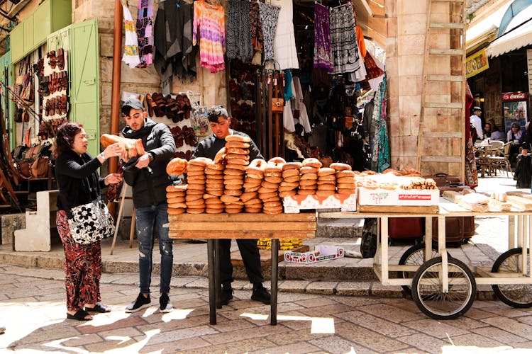 Street Vendors On Street