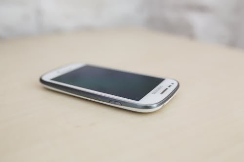 Free White screentouch phone Stock Photo