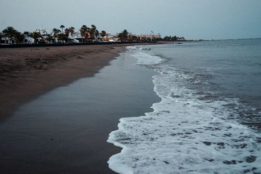 Beach Waves on Shore 